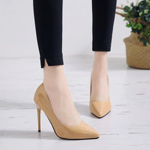 Load image into Gallery viewer, 2020 Plus Size 34-44 HOT Women Shoes Pointed Toe Pumps Patent Leather Dress High Heels Boat Shoes Wedding Shoes Zapatos Mujer
