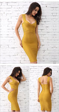 Load image into Gallery viewer, Adyce 2021 New Summer Women Bandage Dress Sexy Sleeveless V Neck Night Out Runway Celebrity Evening Party Club Dresses Vestidos
