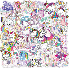 Load image into Gallery viewer, ALSAS 10/50/100Pcs Stickers for Unicorn Cartoon Animal Waterproof for laptops
