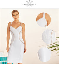 Load image into Gallery viewer, Adyce New Summer Women White Bodycon Bandage Dress Sexy Sleeveless Spaghetti Strap Hot Club Celebrity Evening Runway Party Dress
