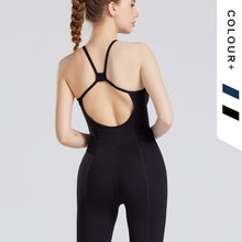 Load image into Gallery viewer, Backless Sexy Women Yoga Set Fitness Gym Clothes for Women Gym Running Training Workout Athletic Jumpsuit Female Sportswear
