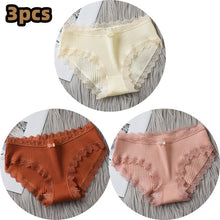 Load image into Gallery viewer, 3PCS/lot Cotton Panties Women Comfortable Underwears Sexy Middle-Waisted Underpants Female Lingerie Big Size Ladies Briefs
