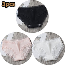 Load image into Gallery viewer, 3PCS/lot Cotton Panties Women Comfortable Underwears Sexy Middle-Waisted Underpants Female Lingerie Big Size Ladies Briefs
