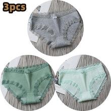 Load image into Gallery viewer, 3PCS/lot Cotton Panties Women Comfortable Underwears Sexy Middle-Waisted Underpants Female Lingerie Big Size Ladies Briefs
