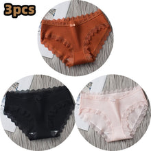 Load image into Gallery viewer, 3PCS/lot Cotton Panties Women Comfortable Underwears Sexy Middle-Waisted Underpants Female Lingerie Big Size Ladies Briefs
