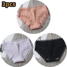 Load image into Gallery viewer, 3PCS/lot Cotton Panties Women Comfortable Underwears Sexy Middle-Waisted Underpants Female Lingerie Big Size Ladies Briefs
