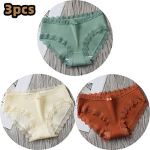 Load image into Gallery viewer, 3PCS/lot Cotton Panties Women Comfortable Underwears Sexy Middle-Waisted Underpants Female Lingerie Big Size Ladies Briefs
