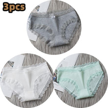 Load image into Gallery viewer, 3PCS/lot Cotton Panties Women Comfortable Underwears Sexy Middle-Waisted Underpants Female Lingerie Big Size Ladies Briefs
