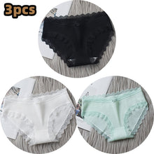 Load image into Gallery viewer, 3PCS/lot Cotton Panties Women Comfortable Underwears Sexy Middle-Waisted Underpants Female Lingerie Big Size Ladies Briefs
