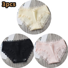 Load image into Gallery viewer, 3PCS/lot Cotton Panties Women Comfortable Underwears Sexy Middle-Waisted Underpants Female Lingerie Big Size Ladies Briefs
