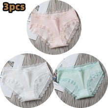 Load image into Gallery viewer, 3PCS/lot Cotton Panties Women Comfortable Underwears Sexy Middle-Waisted Underpants Female Lingerie Big Size Ladies Briefs
