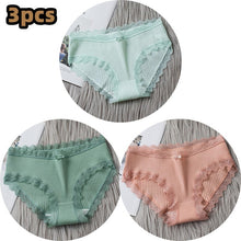 Load image into Gallery viewer, 3PCS/lot Cotton Panties Women Comfortable Underwears Sexy Middle-Waisted Underpants Female Lingerie Big Size Ladies Briefs
