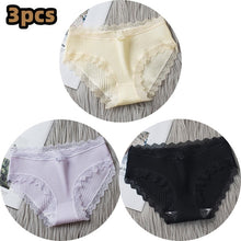 Load image into Gallery viewer, 3PCS/lot Cotton Panties Women Comfortable Underwears Sexy Middle-Waisted Underpants Female Lingerie Big Size Ladies Briefs
