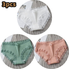 Load image into Gallery viewer, 3PCS/lot Cotton Panties Women Comfortable Underwears Sexy Middle-Waisted Underpants Female Lingerie Big Size Ladies Briefs
