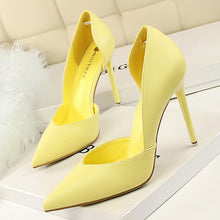 Load image into Gallery viewer, BIGTREE Shoes Women Pumps Fashion High Heels Shoes Black Pink Yellow Shoes Women Bridal Wedding Shoes Ladies Stiletto Party Shoe
