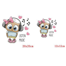 Load image into Gallery viewer, ALSAS 2PCS Flower Butterfly Iron On Transfers Cartoon Unicorn Owls Girls Ironing Stickers
