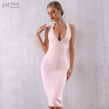 Load image into Gallery viewer, Adyce Sexy 2021 New Summer Bandage Dress Women Vestido Bodycon Lace Spaghetti Strap Club Dress Midi Celebrity Runway Party Dress
