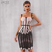 Load image into Gallery viewer, Adyce Sexy 2021 New Summer Bandage Dress Women Vestido Bodycon Lace Spaghetti Strap Club Dress Midi Celebrity Runway Party Dress
