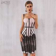 Load image into Gallery viewer, Adyce Sexy 2021 New Summer Bandage Dress Women Vestido Bodycon Lace Spaghetti Strap Club Dress Midi Celebrity Runway Party Dress
