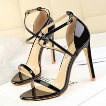 Load image into Gallery viewer, BIGTREE Shoes Buckle Strap High Heels 2020 New Women Heels Sandals Stiletto 11cm Sexy Heels Party Shoes Women Pumps Ladies Shoes
