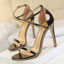 Load image into Gallery viewer, BIGTREE Shoes Buckle Strap High Heels 2020 New Women Heels Sandals Stiletto 11cm Sexy Heels Party Shoes Women Pumps Ladies Shoes
