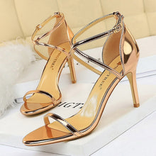 Load image into Gallery viewer, BIGTREE Shoes Buckle Strap High Heels 2020 New Women Heels Sandals Stiletto 11cm Sexy Heels Party Shoes Women Pumps Ladies Shoes
