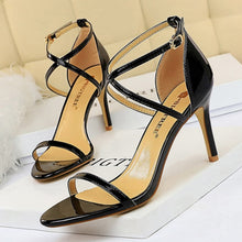 Load image into Gallery viewer, BIGTREE Shoes Buckle Strap High Heels 2020 New Women Heels Sandals Stiletto 11cm Sexy Heels Party Shoes Women Pumps Ladies Shoes
