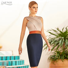 Load image into Gallery viewer, Adyce 2021 New Summer Women Sleeveless Bodycon Bandage Dress Sexy Tank Knee Length Club Celebrity Evening Runway Party Dresses
