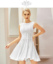 Load image into Gallery viewer, Adyce Summer Women White Sleeveless Casual Bodycon Dress 2021 New Sexy Tank O Neck Fit and Flare Celebrity Runway Party Dresses
