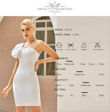 Load image into Gallery viewer, Adyce 2021 New Summer White One Shoulder Club Bodycon Bandage Dress Women Sexy Strapless Celebrity Evening Runway Party Dresses
