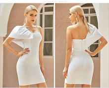 Load image into Gallery viewer, Adyce 2021 New Summer White One Shoulder Club Bodycon Bandage Dress Women Sexy Strapless Celebrity Evening Runway Party Dresses
