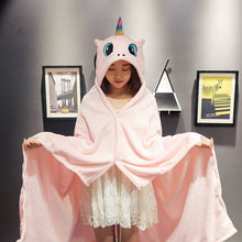 Load image into Gallery viewer, ALSAS Totoro Unicorn Dinosaur Cloak Blanket Air Conditioning Blanket
