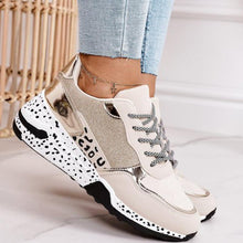 Load image into Gallery viewer, 2021 Spring Lace-Up Platform Sports Shoes for Women Breathable Ladies Sneakers Leopard Print Faux Fur Sneakers Women&#39;s Casual Shoes
