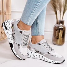 Load image into Gallery viewer, 2021 Spring Lace-Up Platform Sports Shoes for Women Breathable Ladies Sneakers Leopard Print Faux Fur Sneakers Women&#39;s Casual Shoes
