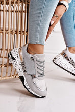 Load image into Gallery viewer, 2021 Spring Lace-Up Platform Sports Shoes for Women Breathable Ladies Sneakers Leopard Print Faux Fur Sneakers Women&#39;s Casual Shoes
