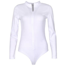 Load image into Gallery viewer, 2021 One-Piece Knitted Bodysuits Autumn Women Sexy Club Outfits V-Neck Long Sleeve Body Tops Rompers Casual Buttons Bodysuit M0446
