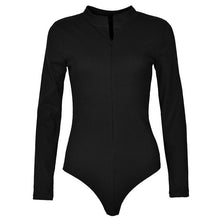 Load image into Gallery viewer, 2021 One-Piece Knitted Bodysuits Autumn Women Sexy Club Outfits V-Neck Long Sleeve Body Tops Rompers Casual Buttons Bodysuit M0446
