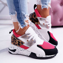 Load image into Gallery viewer, 2020 Summer Hot Lady Shoes Women Sneakers Leopard Mesh Breath Women Running Female Shoes Outdoor Flat Platform Zapatos Mujer
