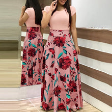 Load image into Gallery viewer, Bigsweety New Fashion Tunic Maxi Dress 2021 Summer Long Dress Floral Print Boho Beach Dress Women Party Dress Vestidos De Festa
