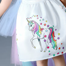 Load image into Gallery viewer, ALSAS Unicorn Dress with Long Tail + Wings Wig Hairband
