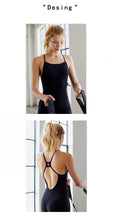 Load image into Gallery viewer, Backless Sexy Women Yoga Set Fitness Gym Clothes for Women Gym Running Training Workout Athletic Jumpsuit Female Sportswear
