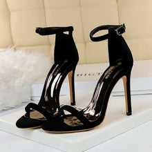 Load image into Gallery viewer, Bigtree Shoes Women Sandals Classic High Heels 10cm Fetish Summer Ladies Shoes Woman Heel Shoes Pumps Female Sexy Stiletto
