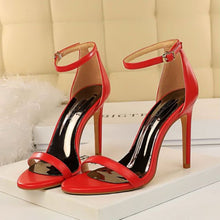 Load image into Gallery viewer, Bigtree Shoes Women Sandals Classic High Heels 10cm Fetish Summer Ladies Shoes Woman Heel Shoes Pumps Female Sexy Stiletto
