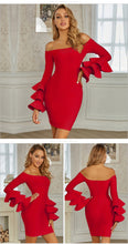 Load image into Gallery viewer, Adyce 2021 New Summer Butterfly Long Sleeve Bandage Dress Women Sexy Off Shoulder Celebrity Evening Runway Bodycon Party Dresses
