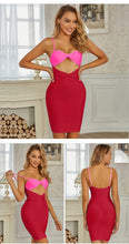 Load image into Gallery viewer, Adyce 2021 New Arrival Women Spaghetti Strap Hollow Out Mini Bodycon Bandage Dress Sexy Sleeveless Club Celebrity Party Dresses
