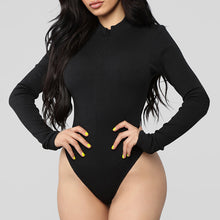 Load image into Gallery viewer, 2021 One-Piece Knitted Bodysuits Autumn Women Sexy Club Outfits V-Neck Long Sleeve Body Tops Rompers Casual Buttons Bodysuit M0446
