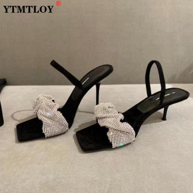 2021 Fashion Women Sandals Open Toe Party Pumps Thin High Heels Elegant Nightclub Dress Shoes High Quality Sandals Pumps