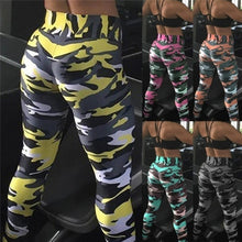 Load image into Gallery viewer, 2021 Camouflage Womens For leggins Graffiti Style Slim Stretch Trouser Army Green Leggings Deportes Pants
