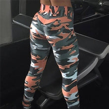 Load image into Gallery viewer, 2021 Camouflage Womens For leggins Graffiti Style Slim Stretch Trouser Army Green Leggings Deportes Pants
