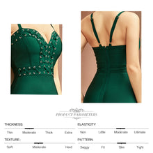 Load image into Gallery viewer, Adyce New Summer Women Green Sleeveless V Neck Bodycon Bandage Dress 2021 Sexy Spaghetti Strap Celebrity Club Runway Party Dress
